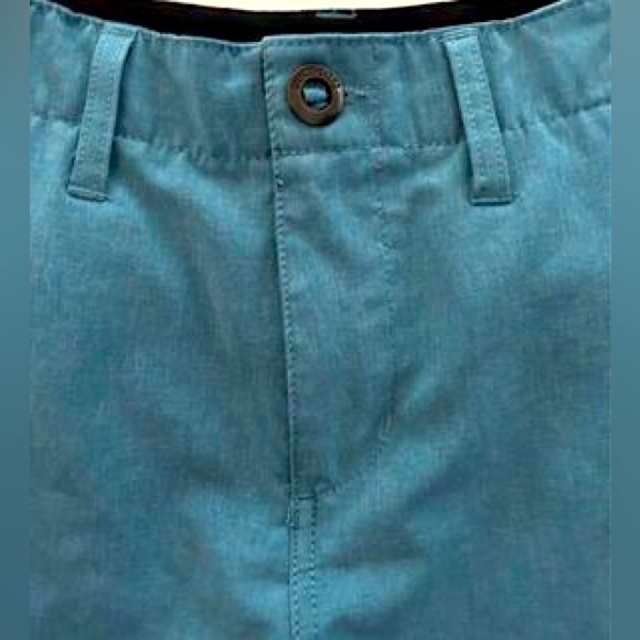 VOLCOM Surf & Turf boys size 14 casual teal shorts - Picture 2 of 5